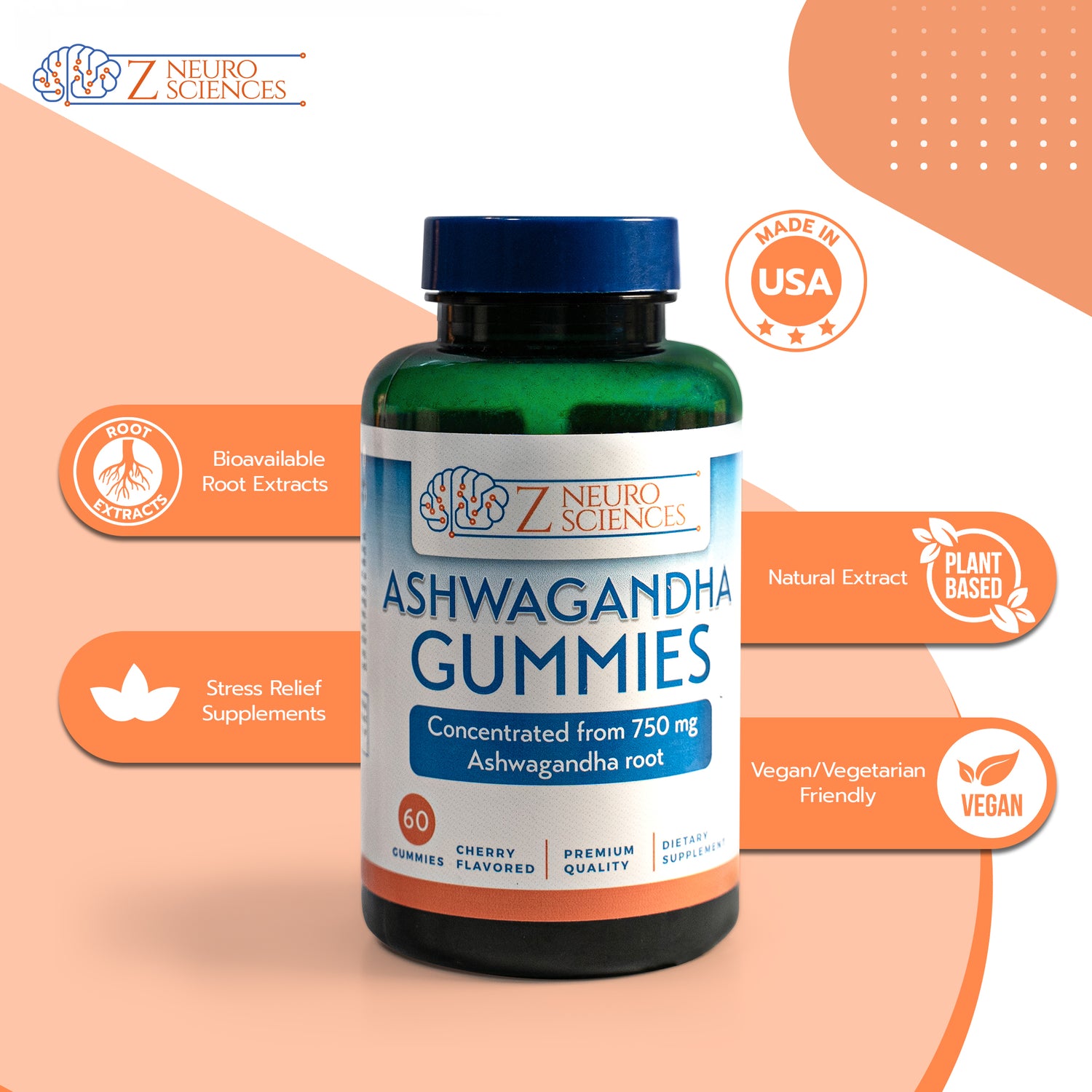 Ashwagandha Gummies | Anxiety and Stress Relief Herbal Extract